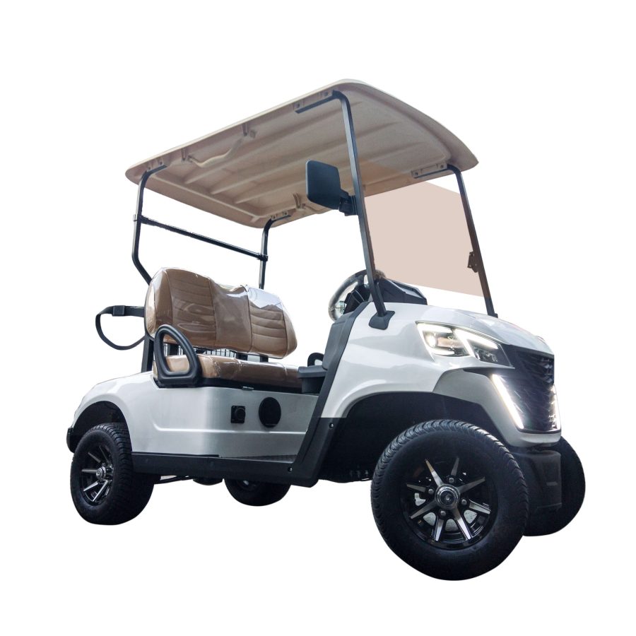 2-Seater Forward Electric Golf Cart (White)