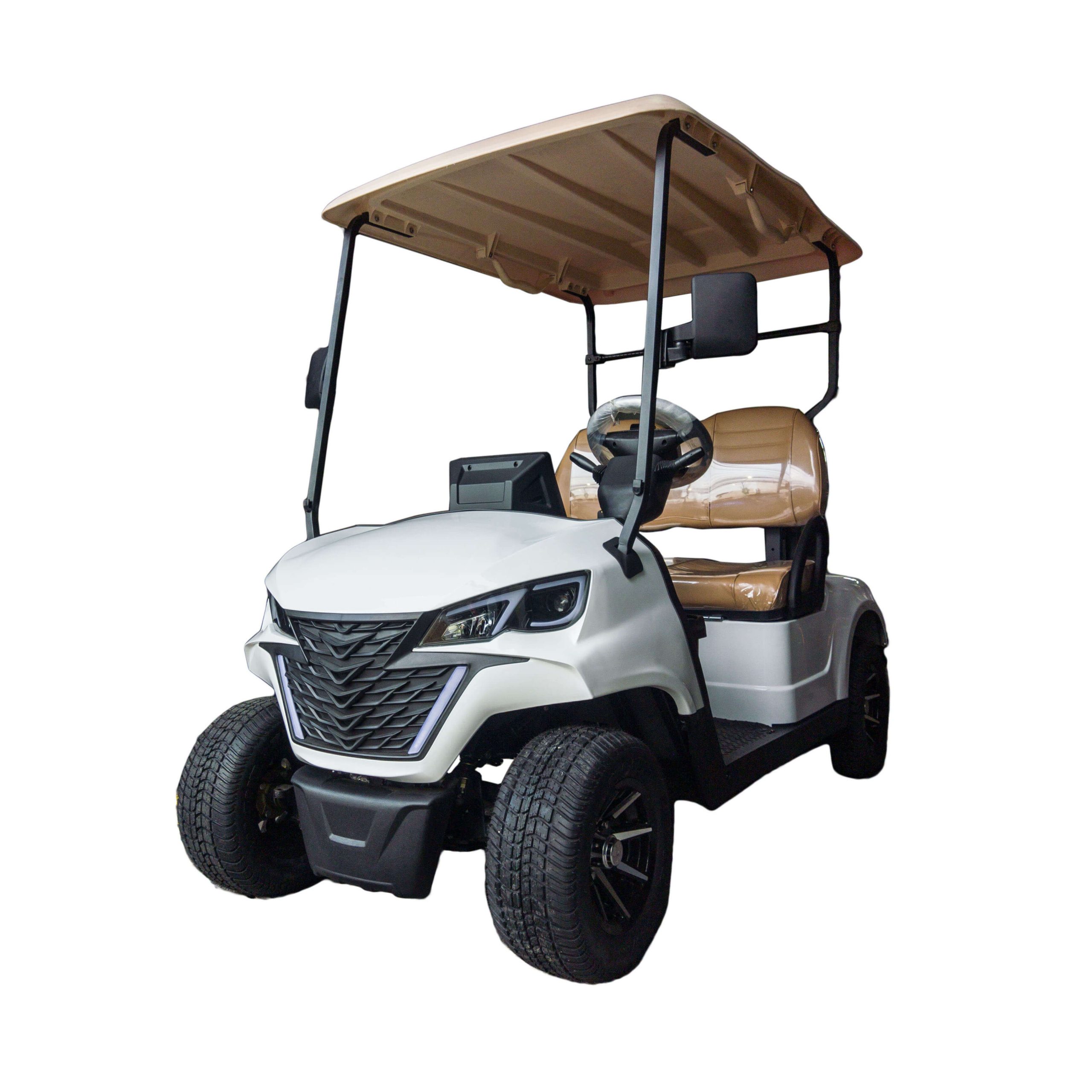 2-Seater Forward Electric Golf Cart (White)