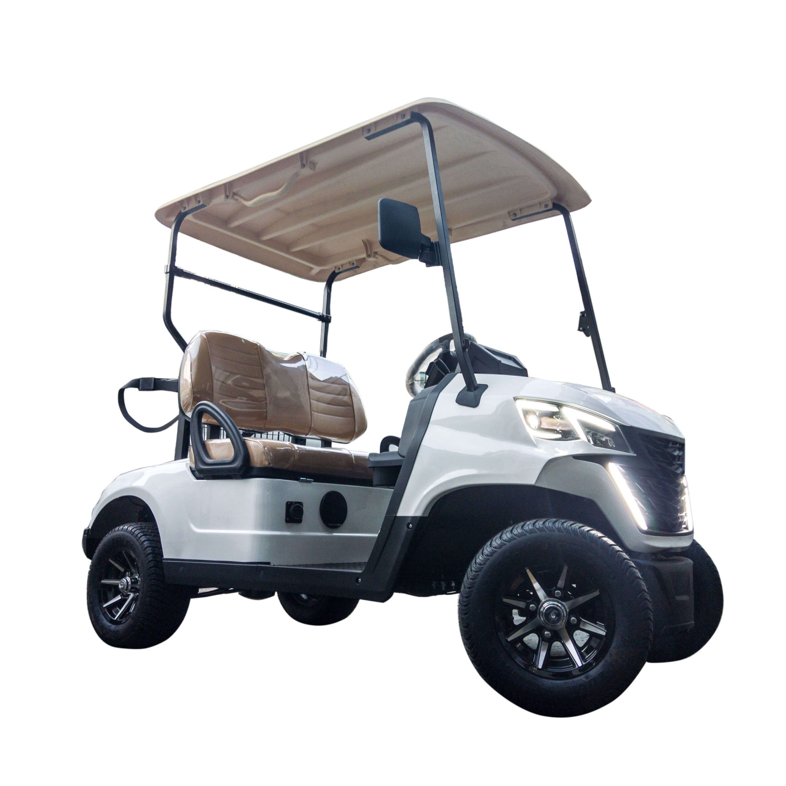 2-Seater Forward Electric Golf Cart (White)