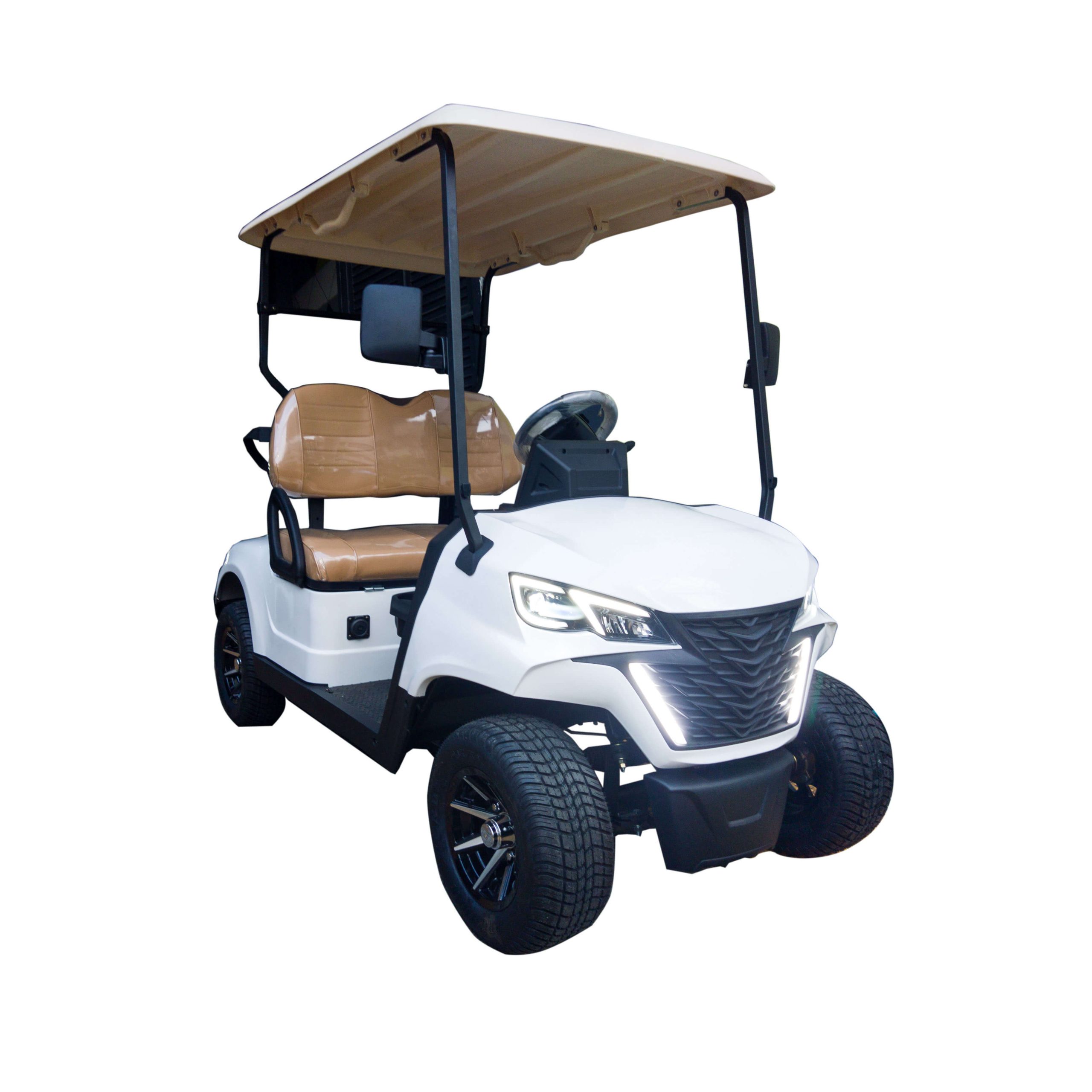 2-Seater Forward Electric Golf Cart (White)