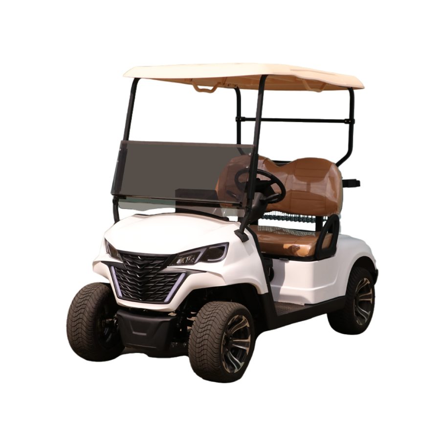 2-Seater Forward Electric Golf Cart (White)